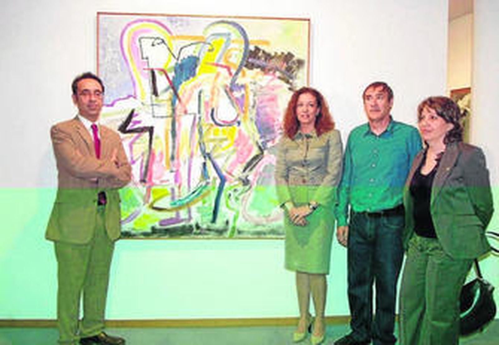 Lola de Haro junto a Rafael Gadea, Marcela Orozco y José Luis López Bretones, director del CAMA.