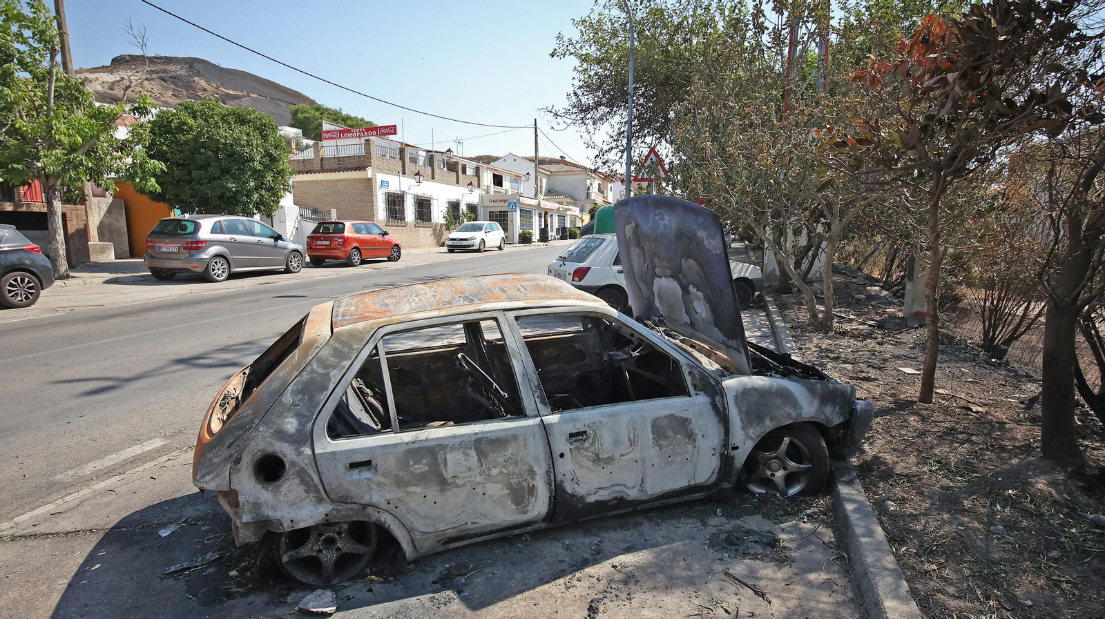 Imágenes de las zonas afectadas por el grave incendio en Jerez