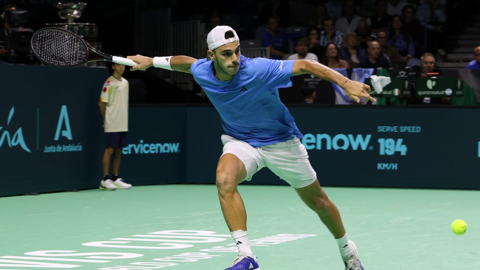 Copa Davis: Francisco Cerundolo pasa por encima de Musetti y Argentina domina 1-0