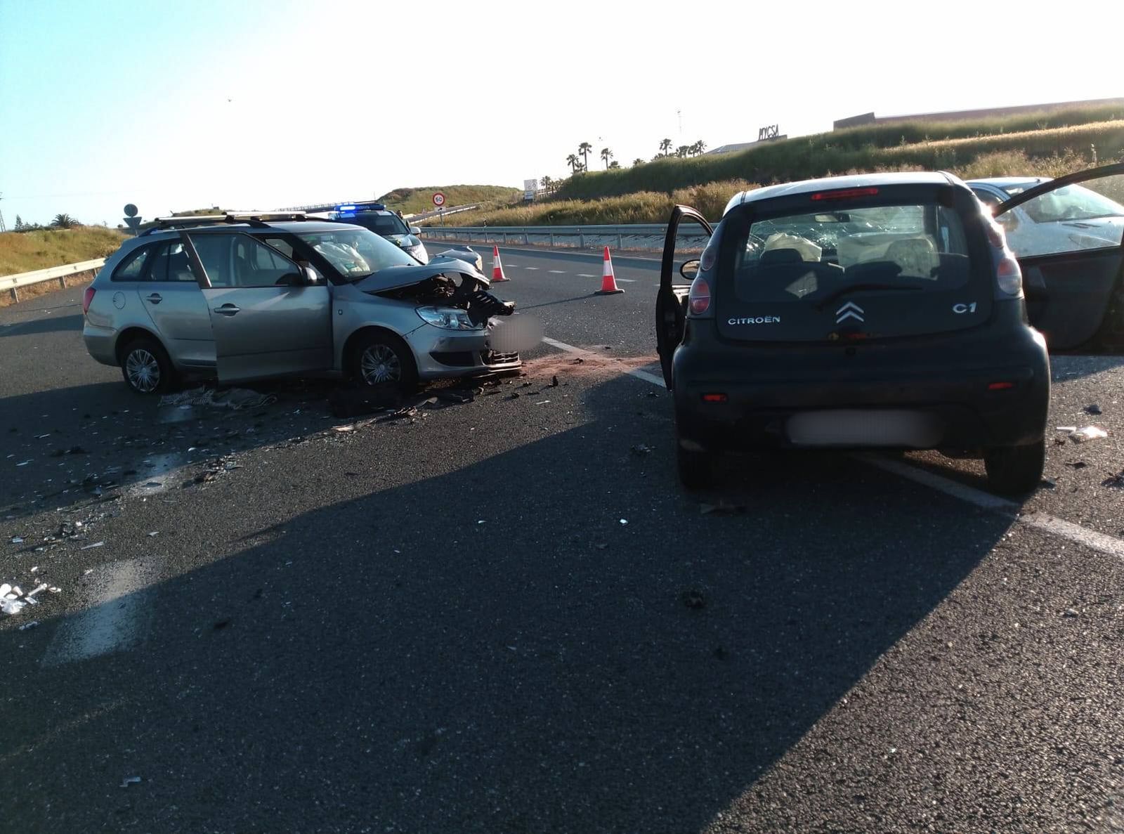 Accidente de tráfico este domingo.