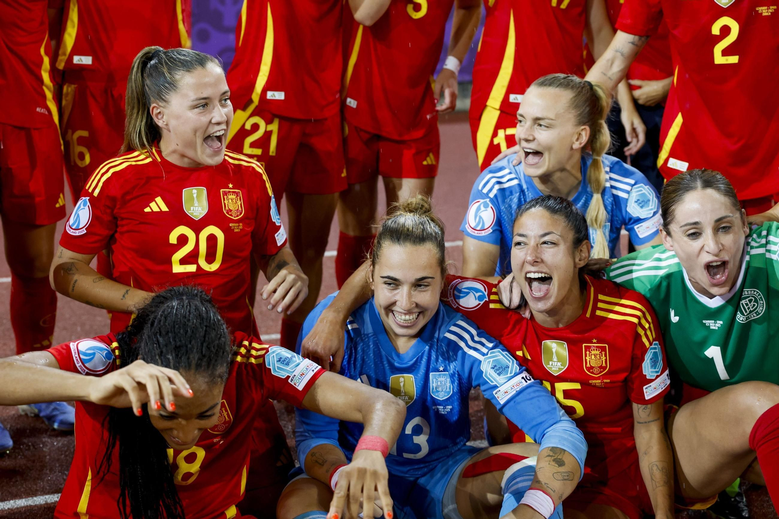 Las mejores imágenes del pase a la final de España ante Alemania en la Eurocopa femenina