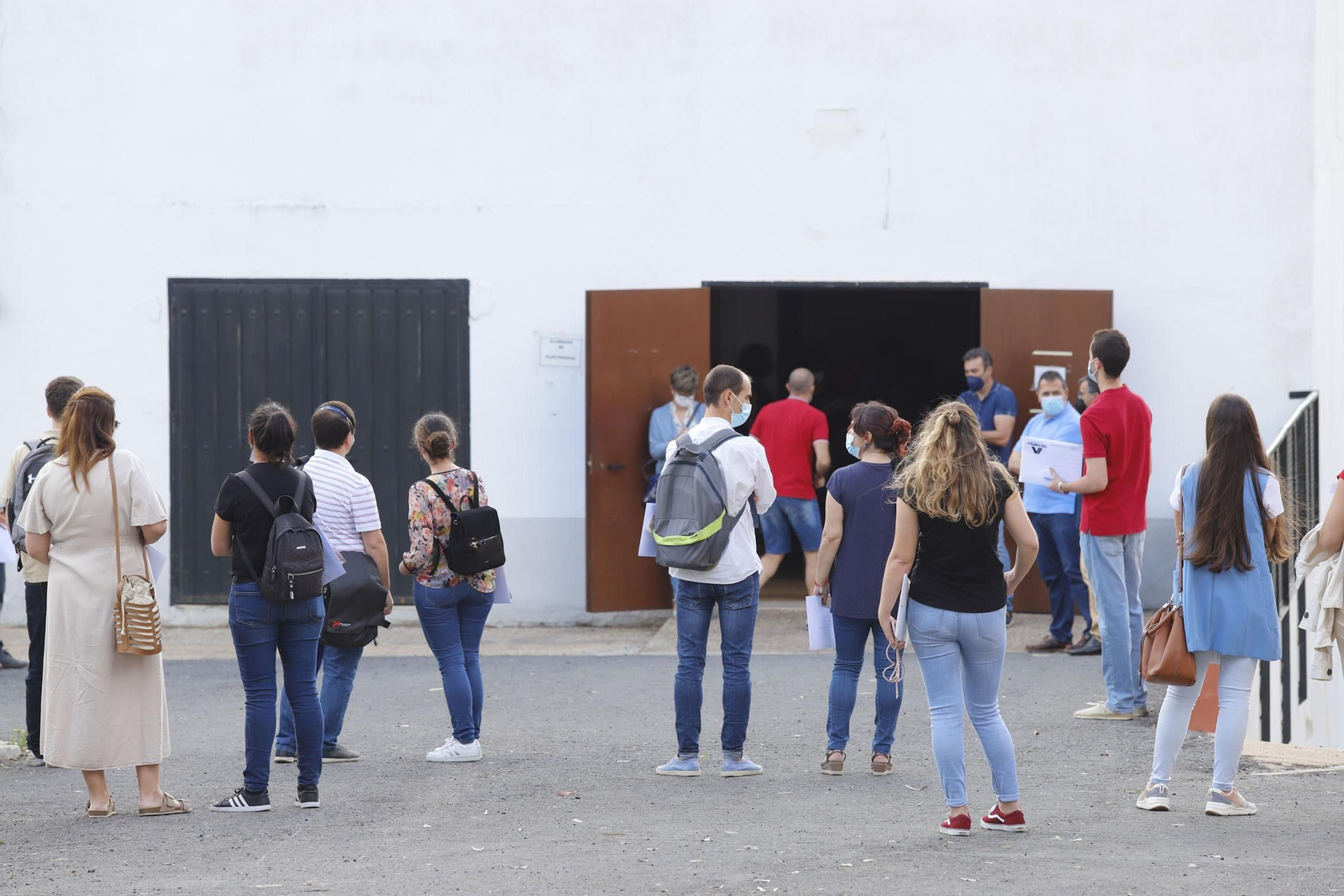 Imágenes del arranque de las oposiciones de secundaria en Huelva