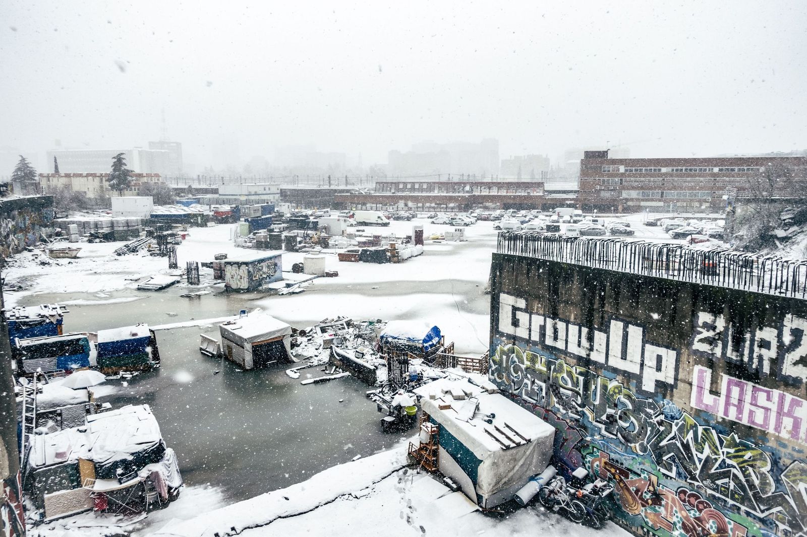 Imágenes de la nevada que ha dejado la borrasca Kristin en Madrid capital