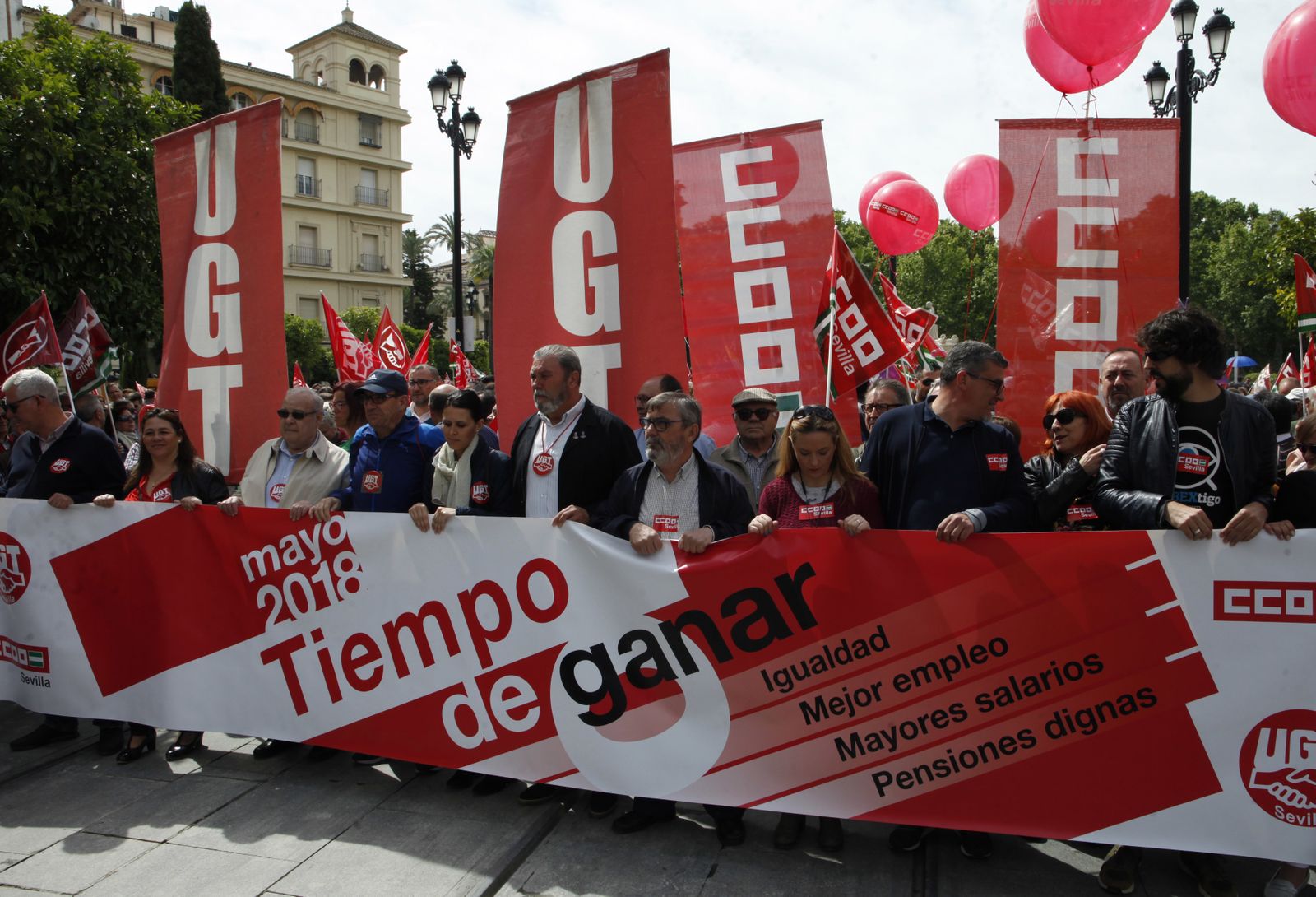 La manifestación del 1 de mayo en Sevilla