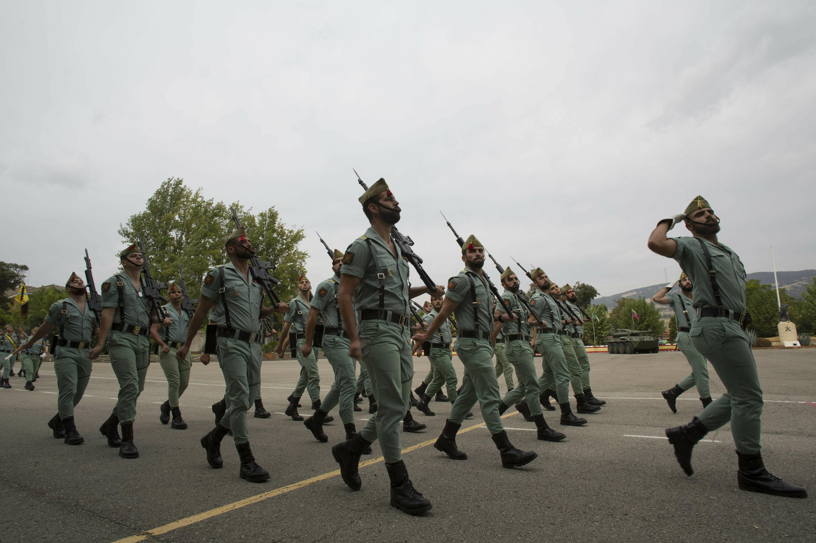 Parada militar de La Legión en su 99 aniversario