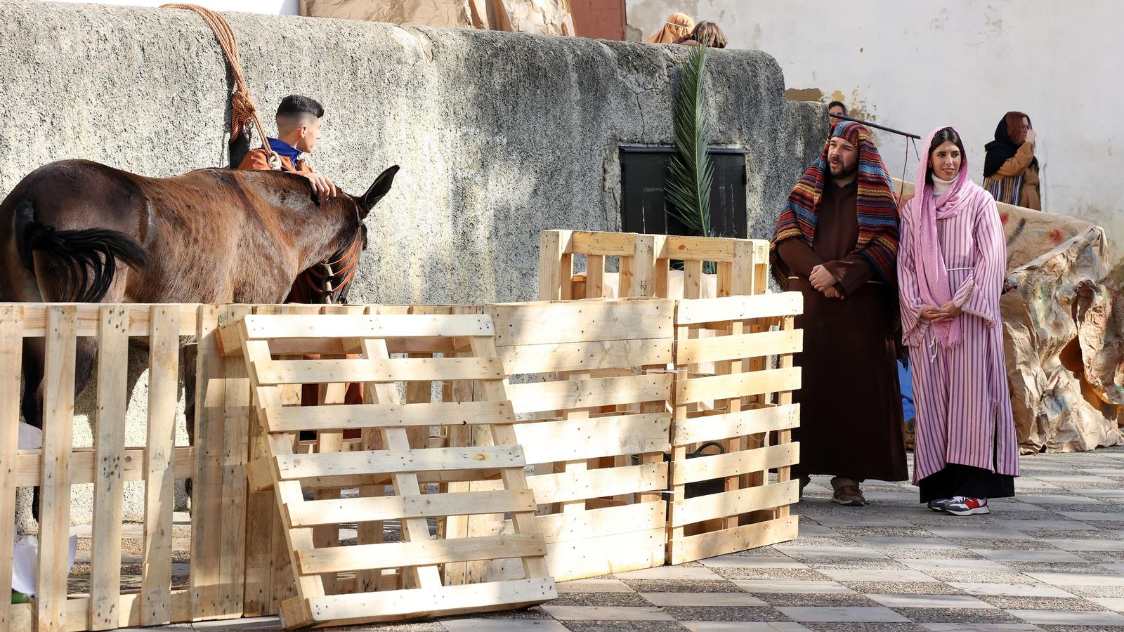 Imágenes del Belén Viviente de la plaza San Lucas en Jerez