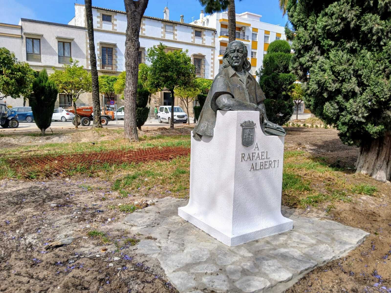 Las imágenes de la reforma de la plaza de El Polvorista, en El Puerto de Santa María