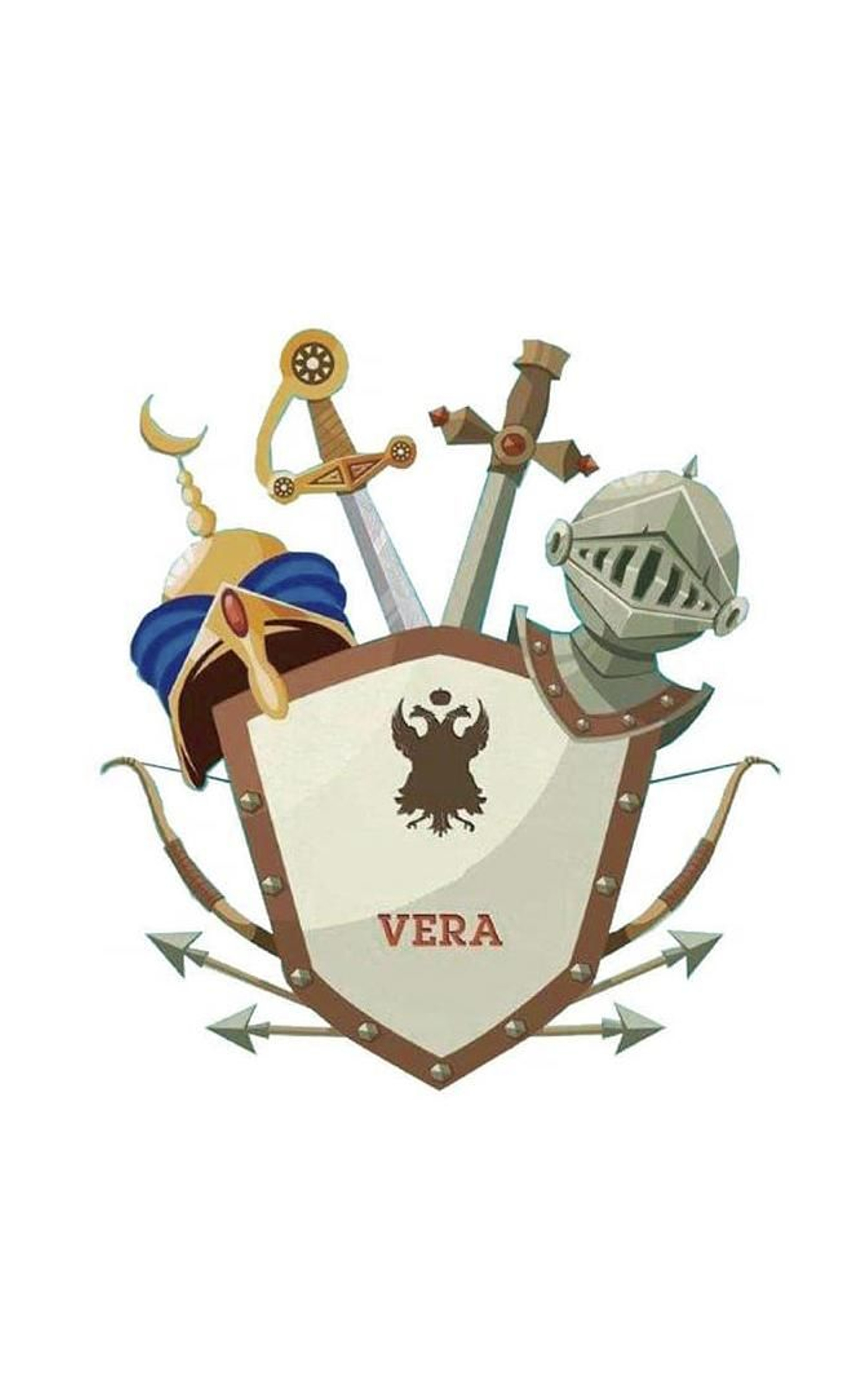 Escudo de la Asociación de Moros y Cristianos de Vera.