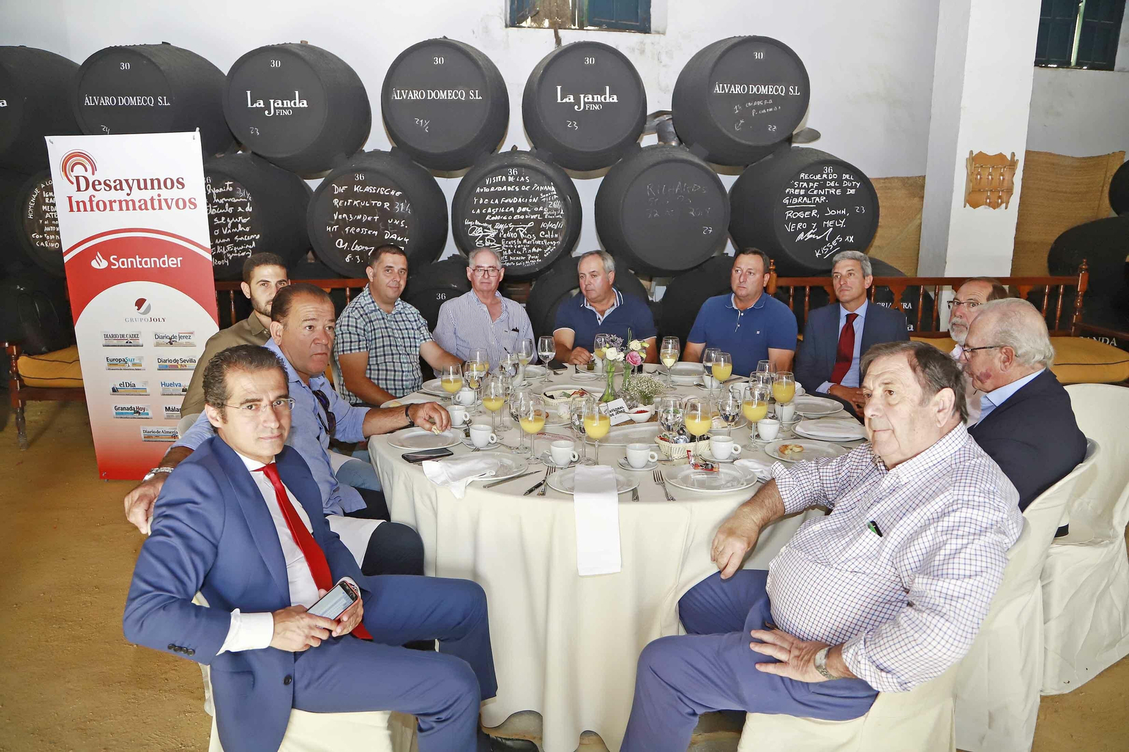 La consejera de agricultura y pesca Carmen Crespo en los desayunos del Banco de Santander y Grupo Joly