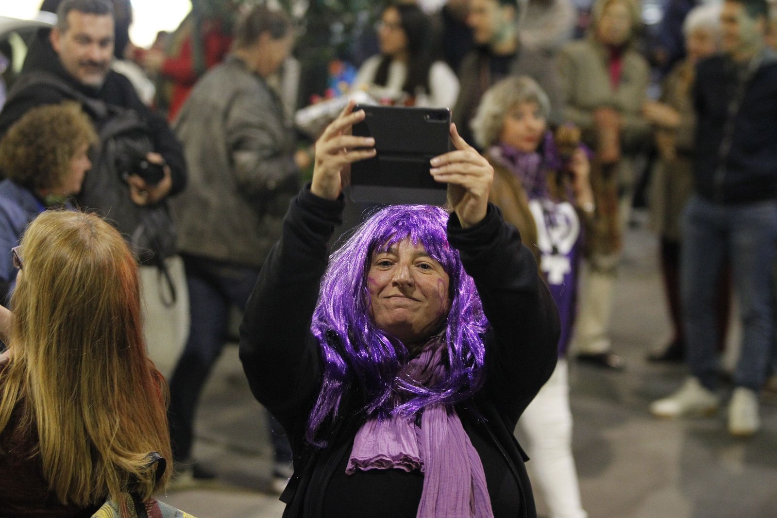 Fotogalería manifestación Día Internacional de la Mujer en Almería