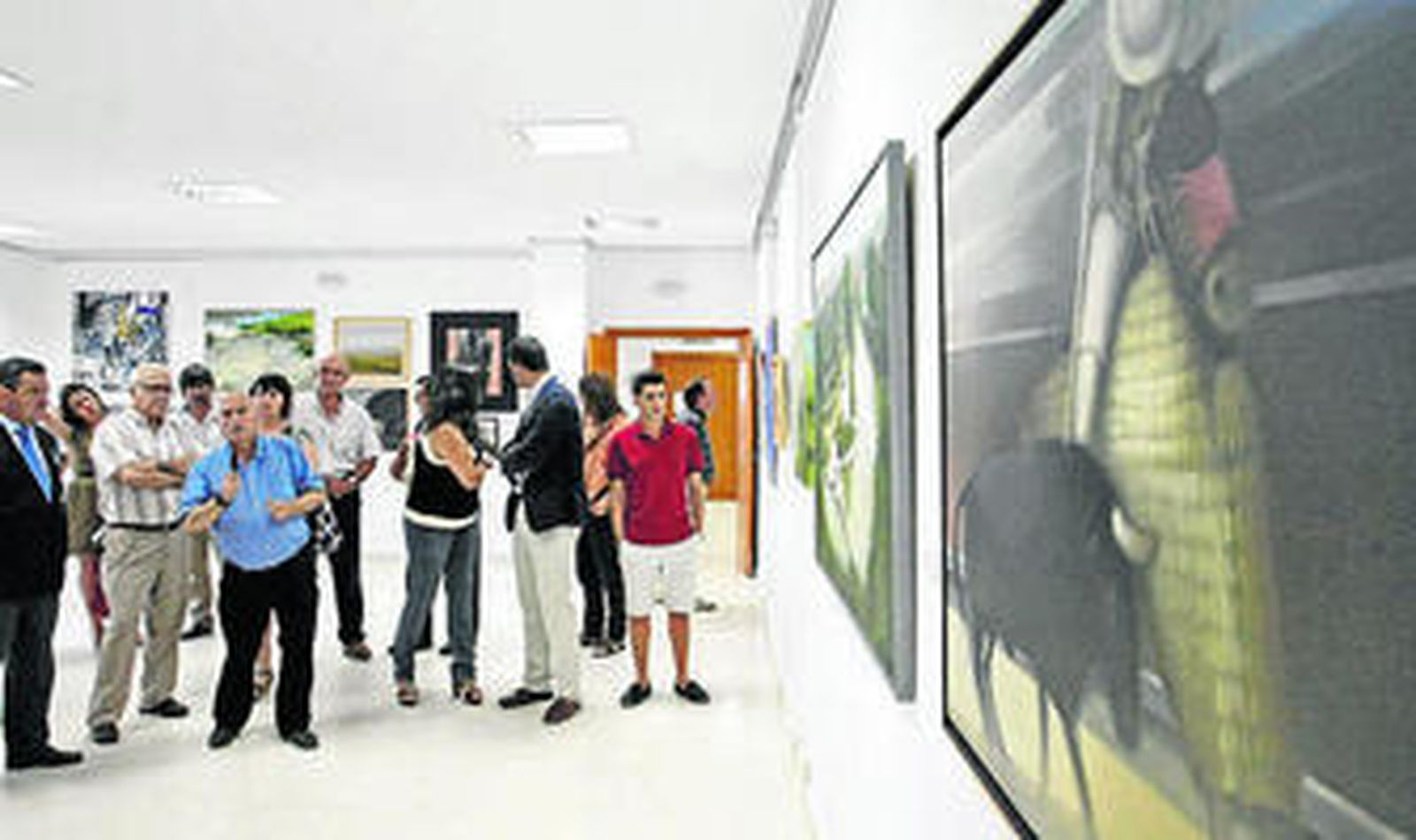 Imagen general de la exposición en Jimena, ayer.