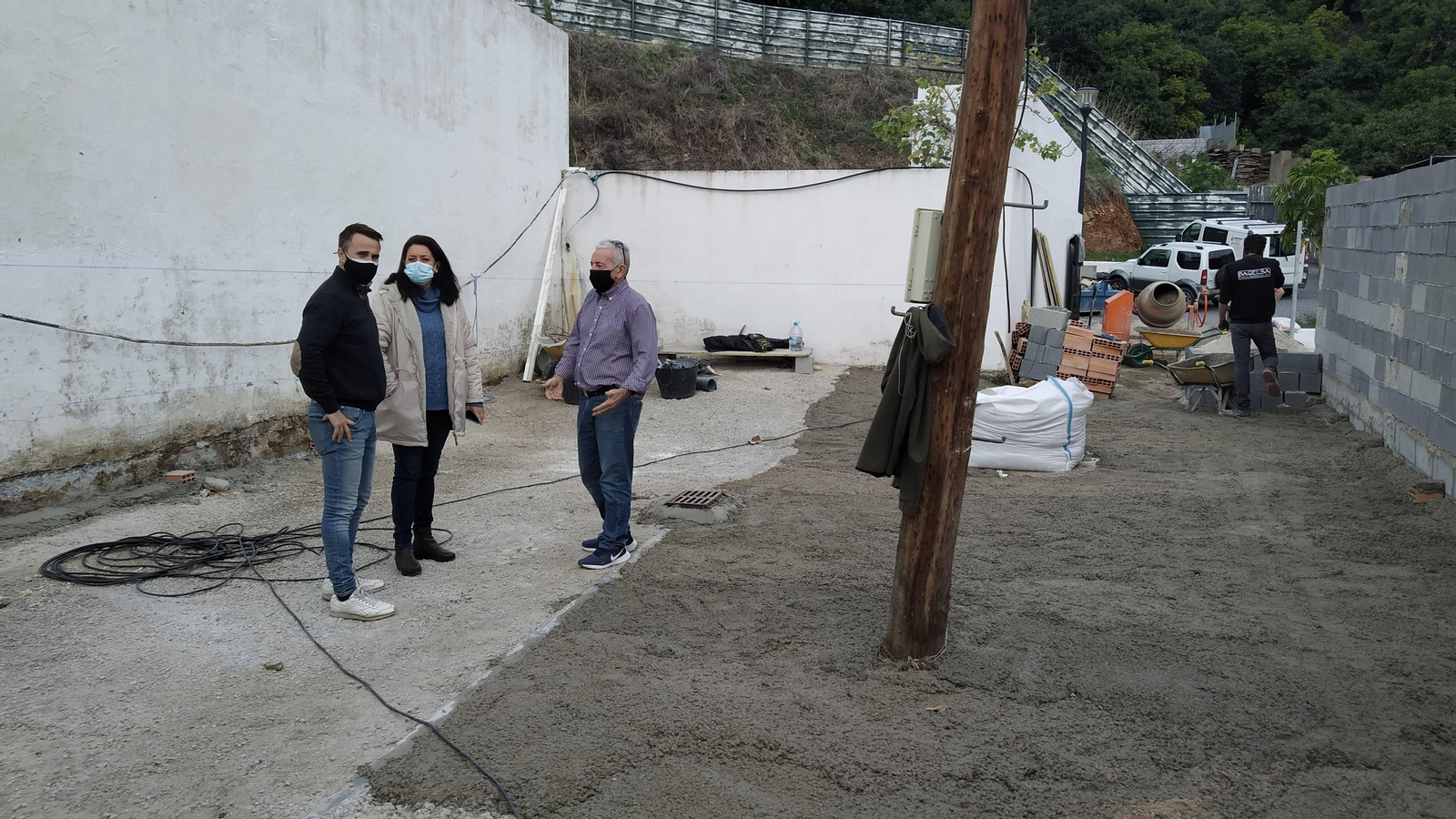 Visita a las obras del cementerio de Almuñécar.