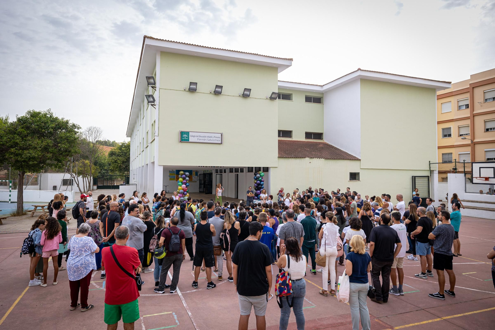 El colegio Fermín Salvochea el primer día del curso 22-23.