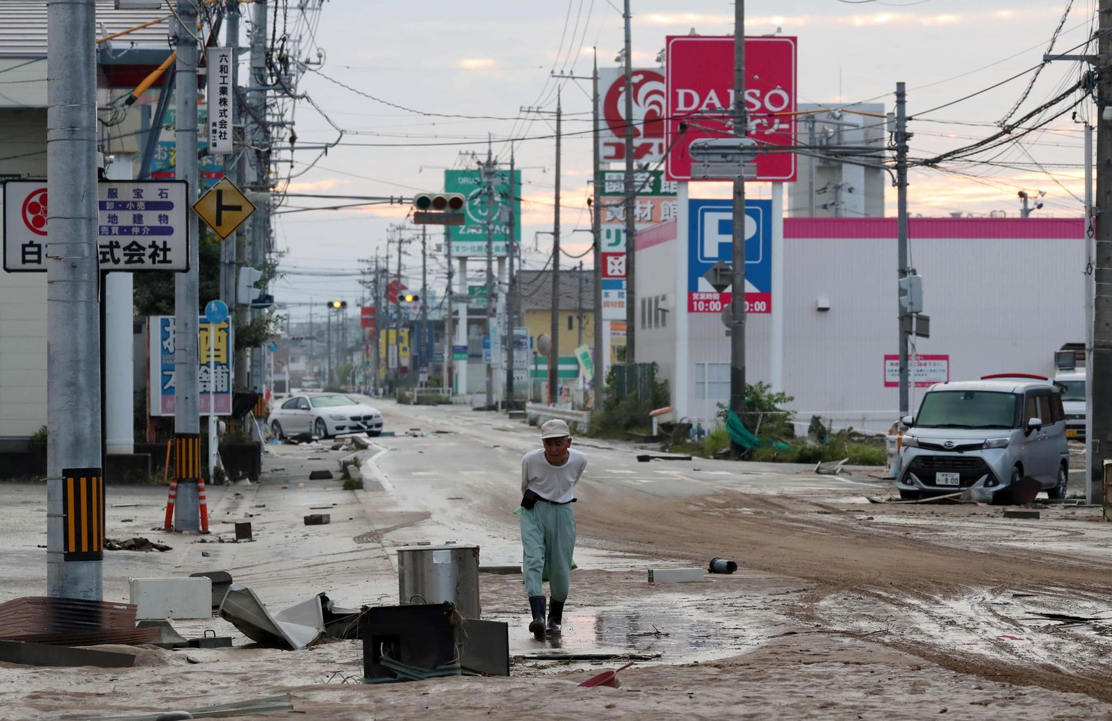 Imágenes de las lluvias en Japón