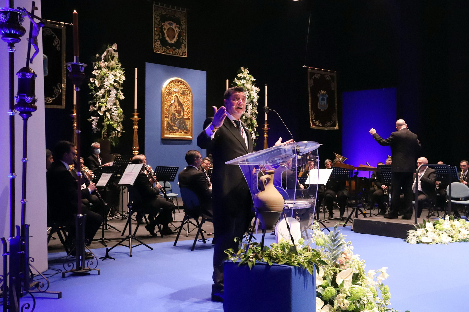 Imágenes del Pregón de la Semana Santa de Huelva 2021 de Eduardo Sugrañes