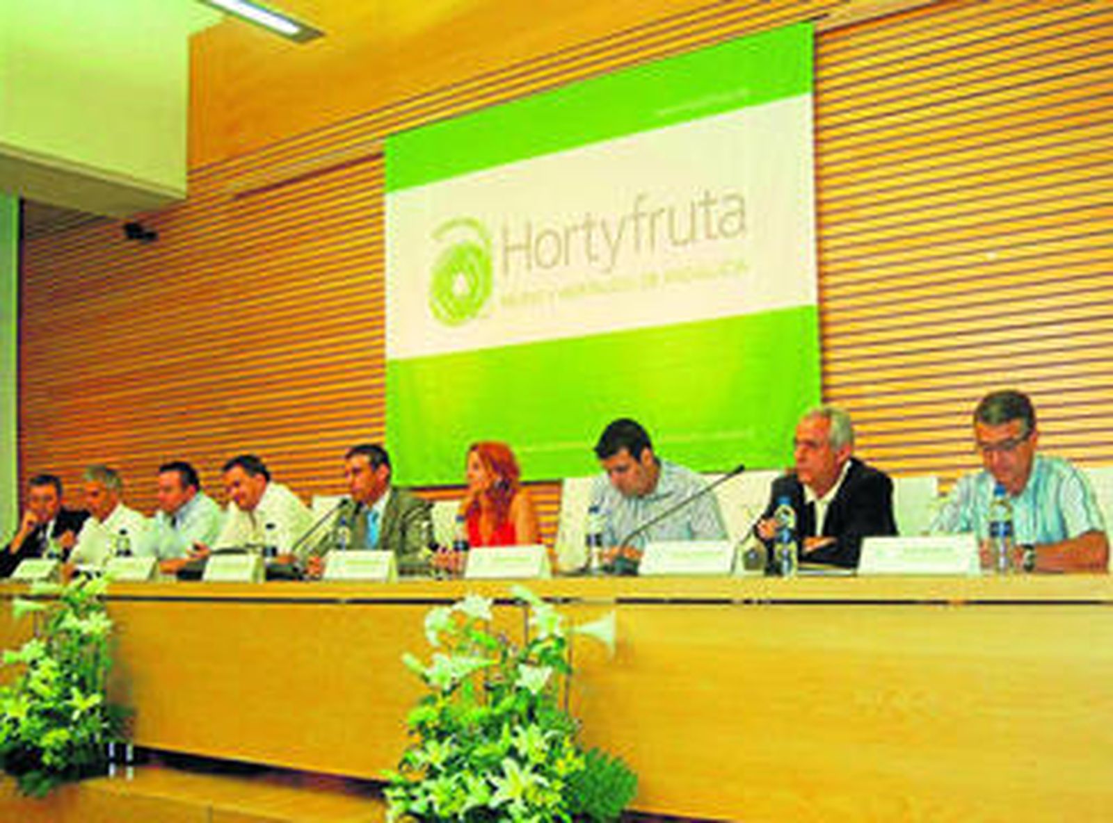 Francisco Belmonte, anterior presidente de CASI, junto al gerente de Coexphal, Juan Colomina, en agosto de 2009.