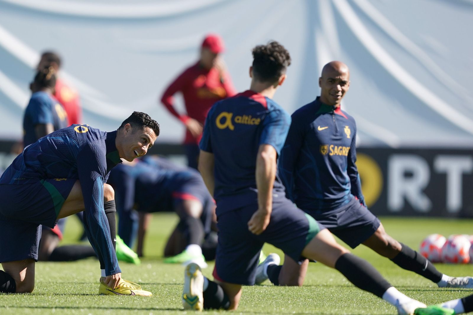 Entrenamiento de Portugal.
