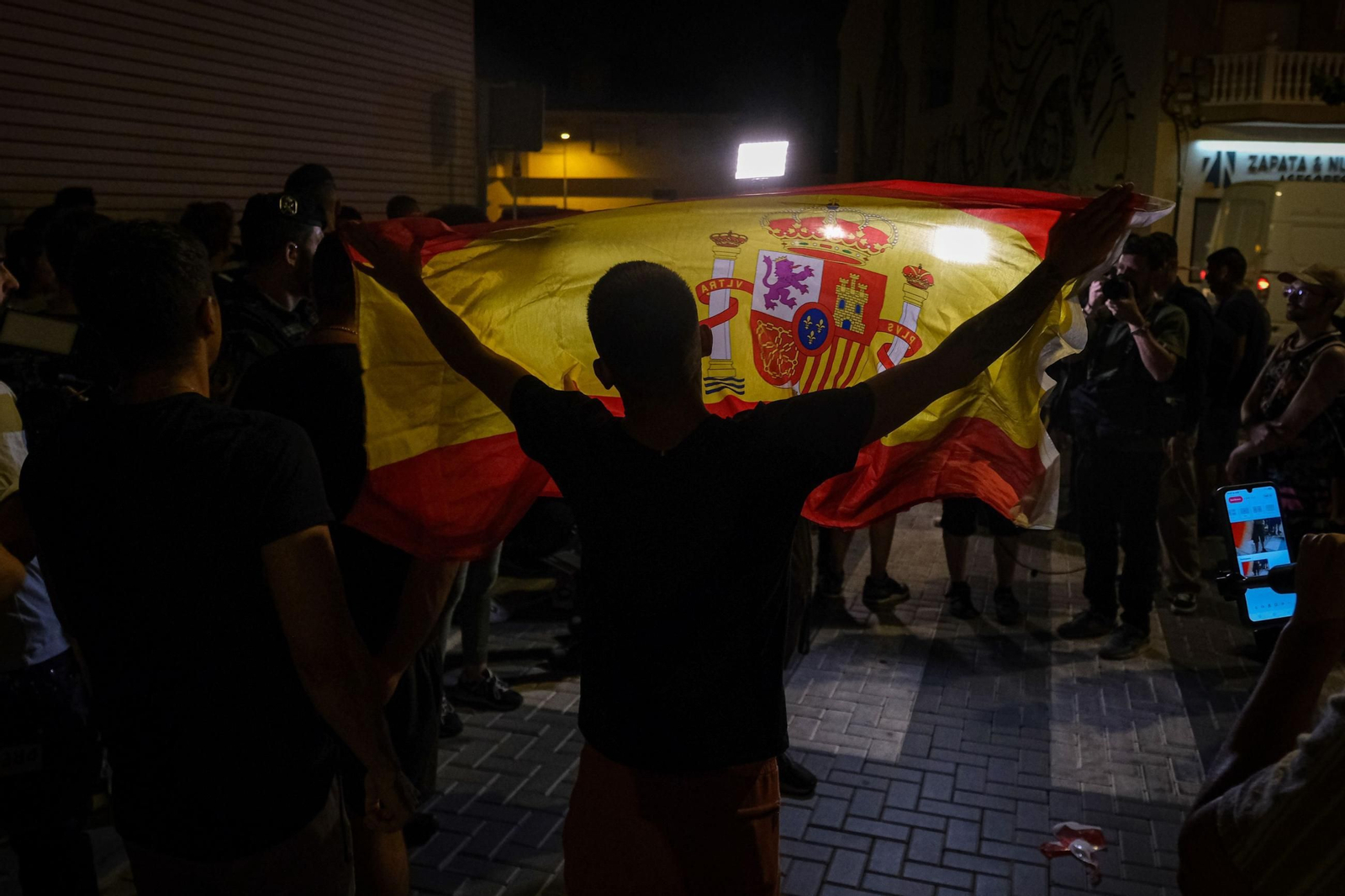 La Guardia Civil identifica a unas 300 personas por los altercados en Torre Pacheco hasta el momento.