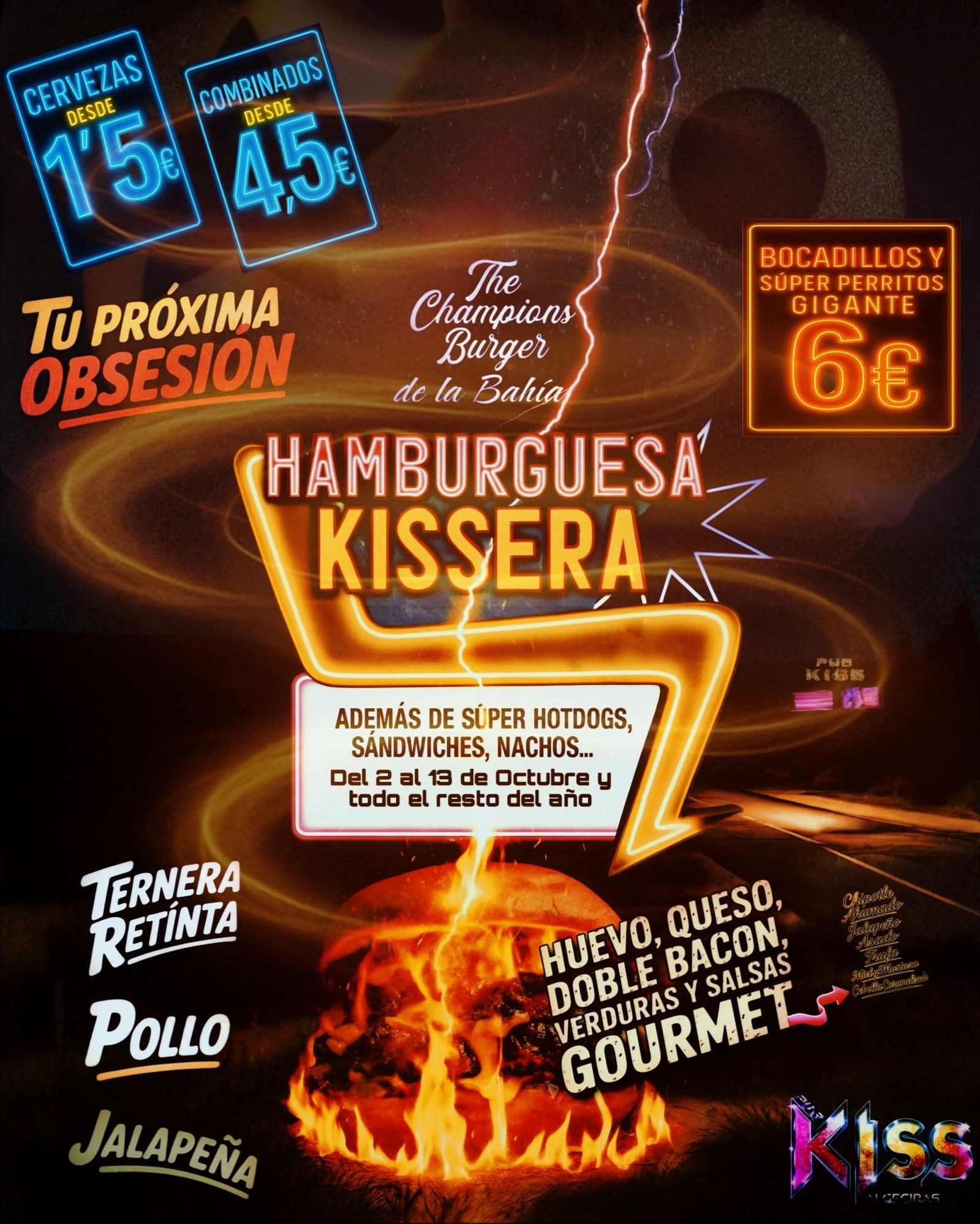 Cartel hamburguesa Kissera.