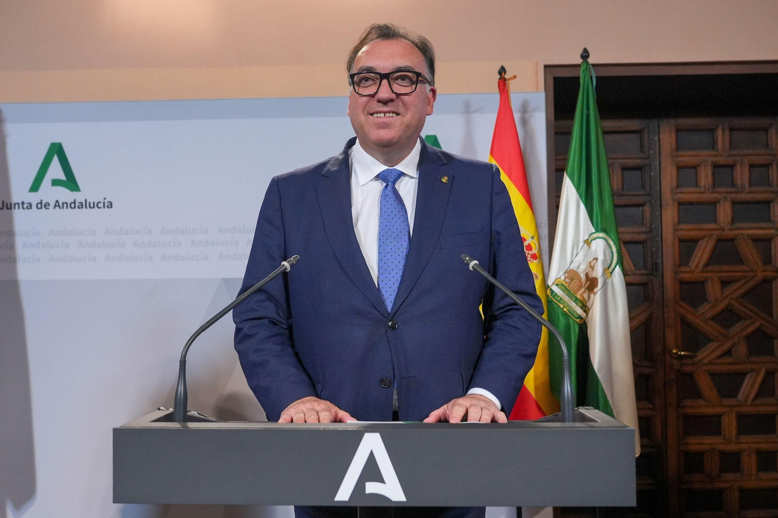 El consejero Arturo Bernal, tras el Consejo de Gobierno de este lunes.