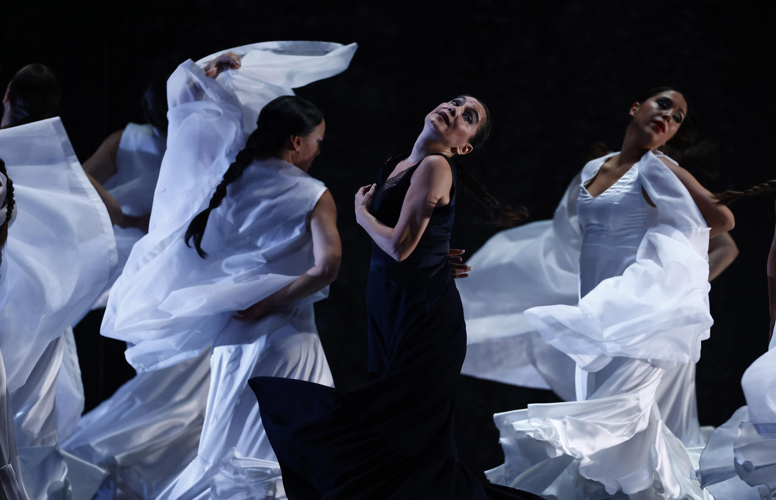 Un momento del espectáculo en el Teatro de la Maestranza.
