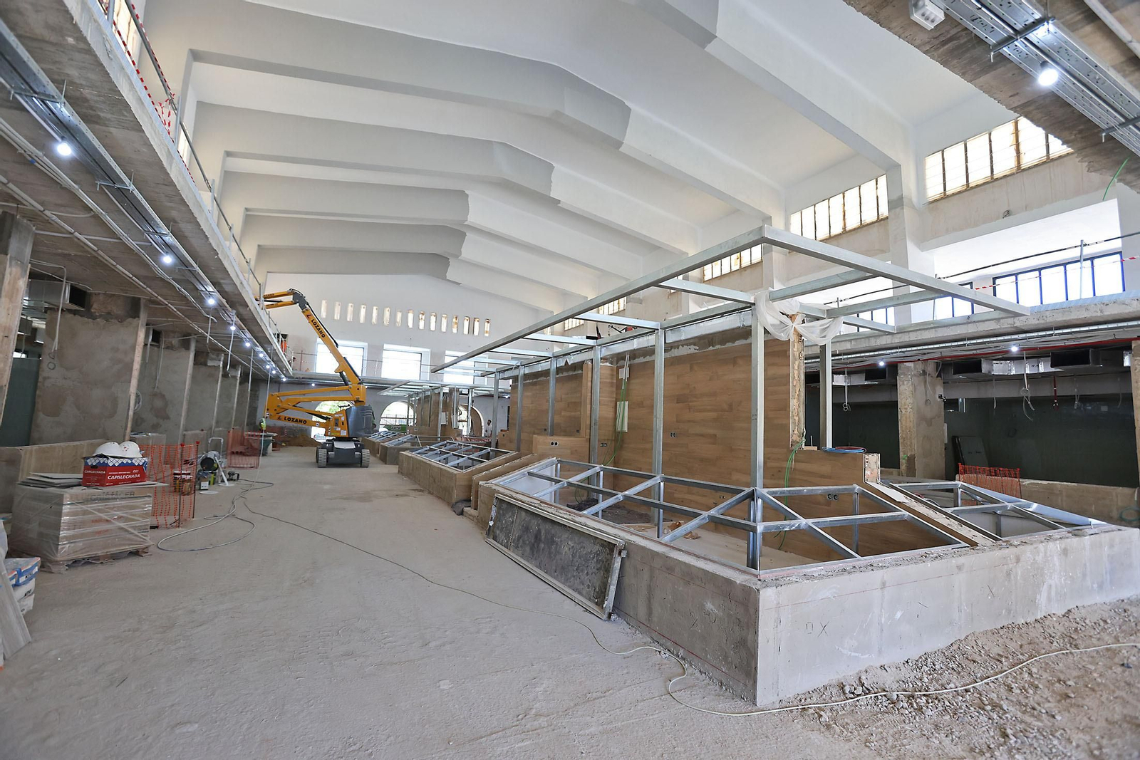 Imágenes del actual estado de las obras del mercado de San Sebastián