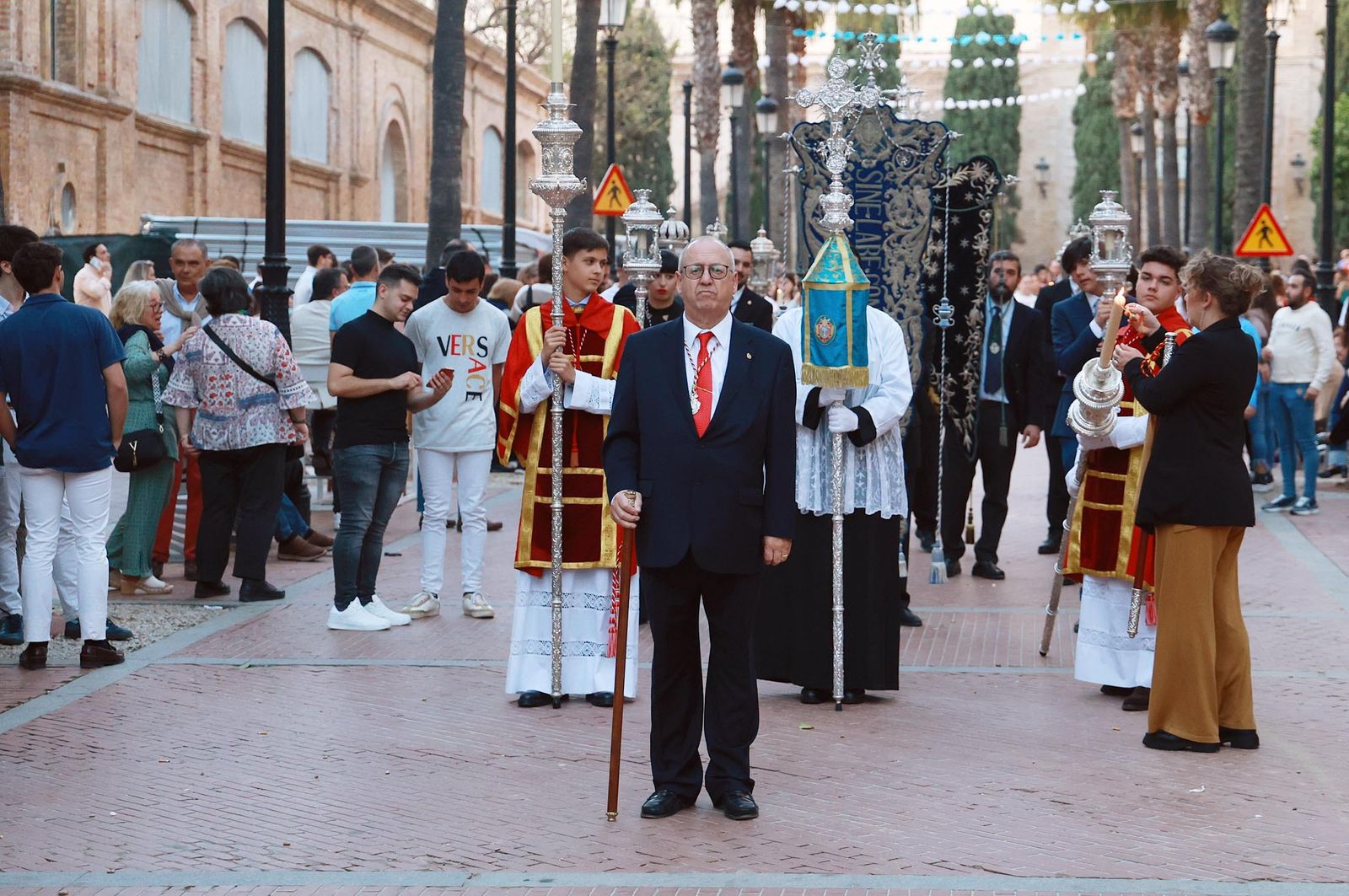 Imágenes del Rosario con la Virgen de los Ángeles