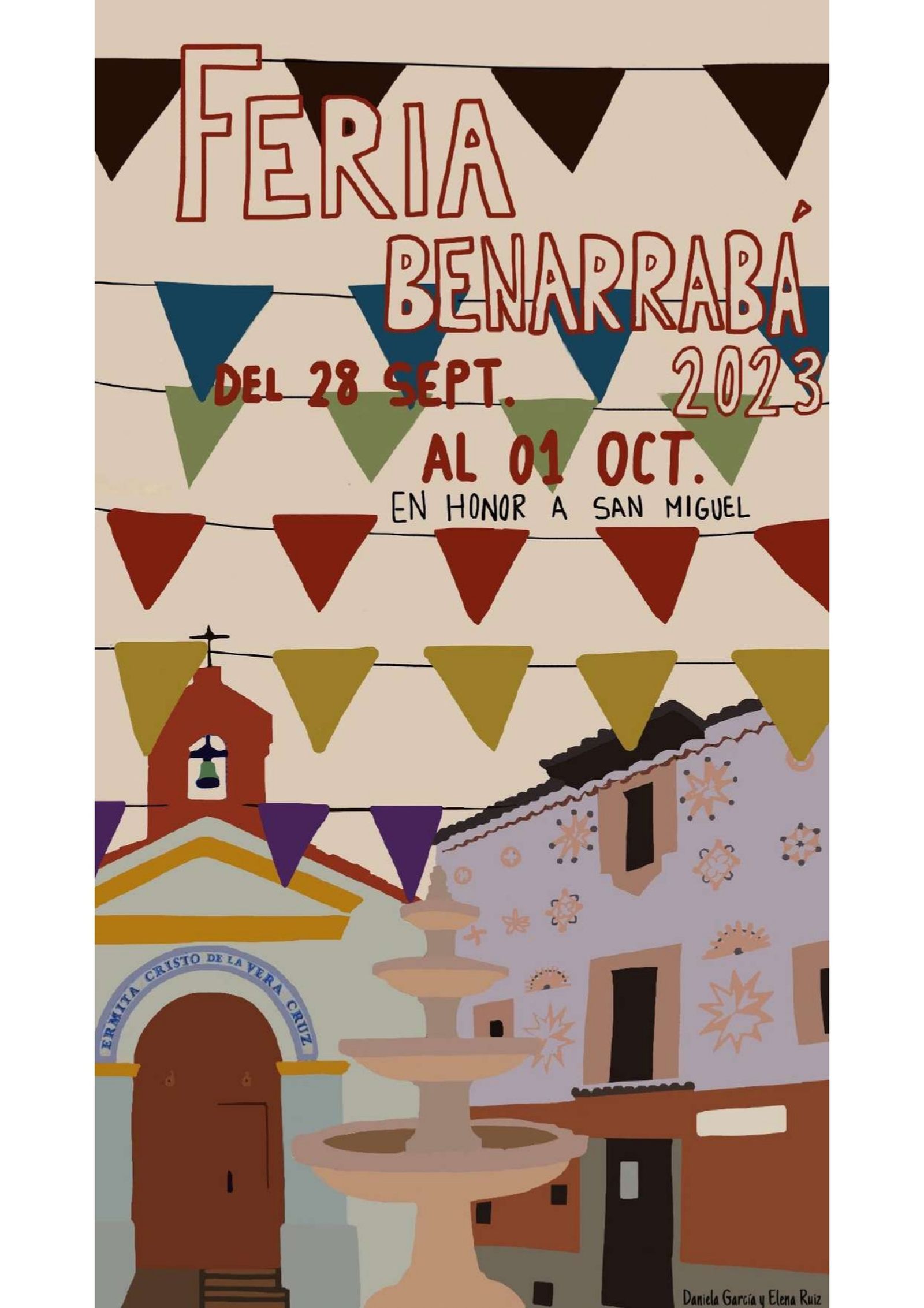 Cartel de la Feria de Benarrabá de 2023